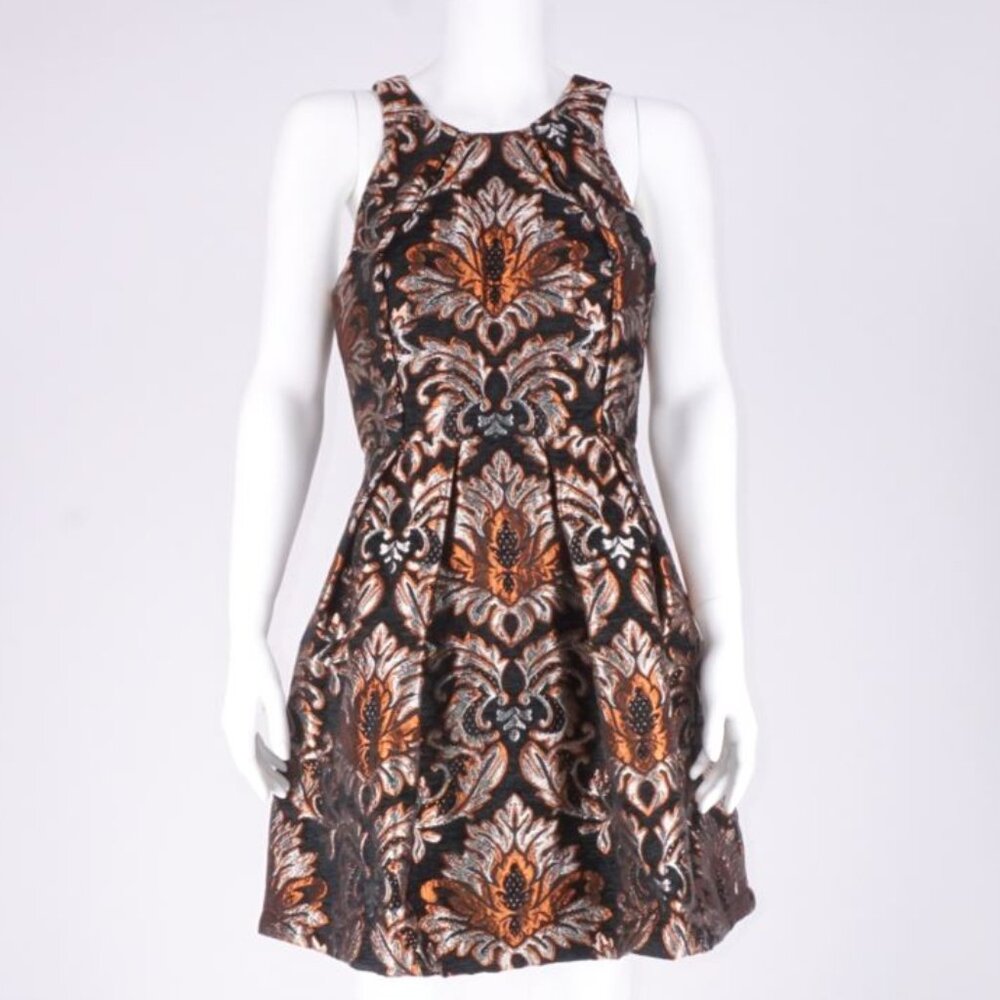 NWT Gianni Bini Avaline Dress- Mixed Metal (Black /Gold/ Silver/ Bronze)